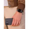 Decoded D21AWS44TS3SCL Charcoal Silikona Magnētiskā Siksniņa Apple Pulkstenim