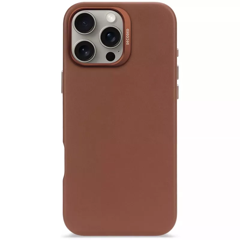 Decoded ādas maciņš iPhone 16 Pro Max 17.5 cm brūns