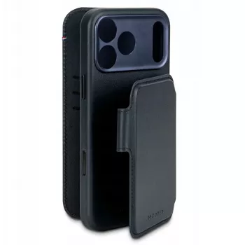 Elmarc Decoded Leather Detachable Wallet — ādas aizsargmaciņš iPhone 17 Pro ar MagSafe saderību (navy shadow)