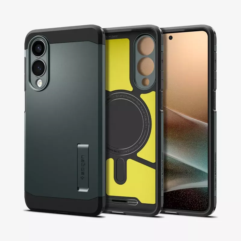 Spigen Tough Armor AI Abyss Green vāciņš Samsung Galaxy S25 Edge