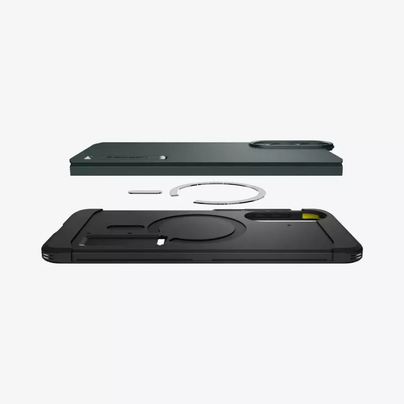 Spigen Tough Armor AI Abyss Green vāciņš Samsung Galaxy S25 Edge