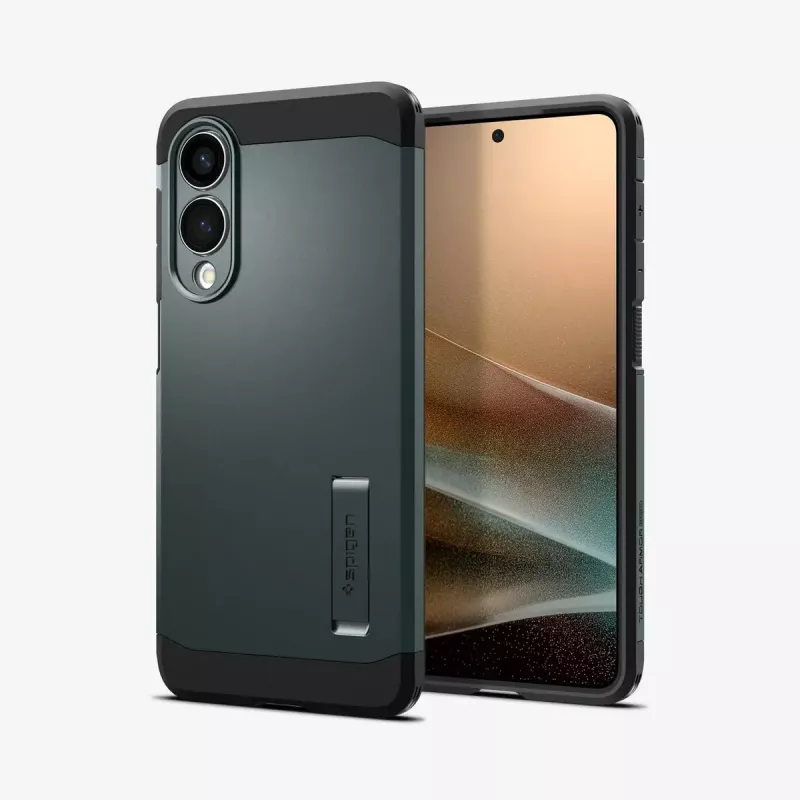Spigen Tough Armor AI Abyss Green vāciņš Samsung Galaxy S25 Edge