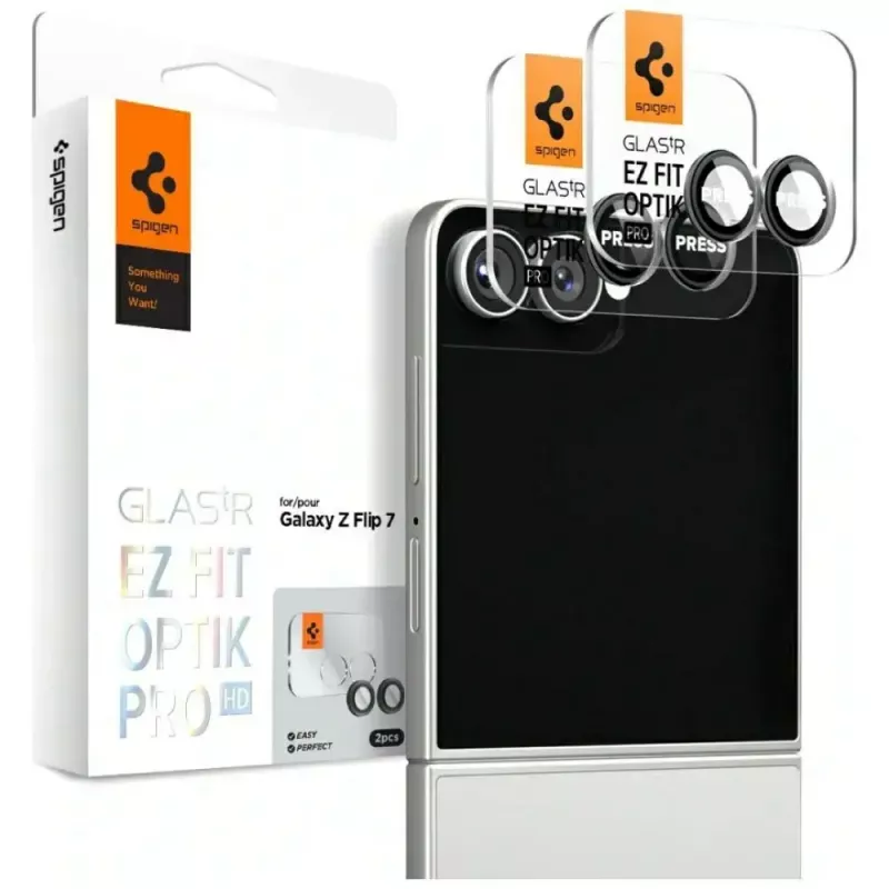 Kameru aizsargs Spigen Samsung Galaxy Z Flip 7 HD stikls 2 iepakojumā