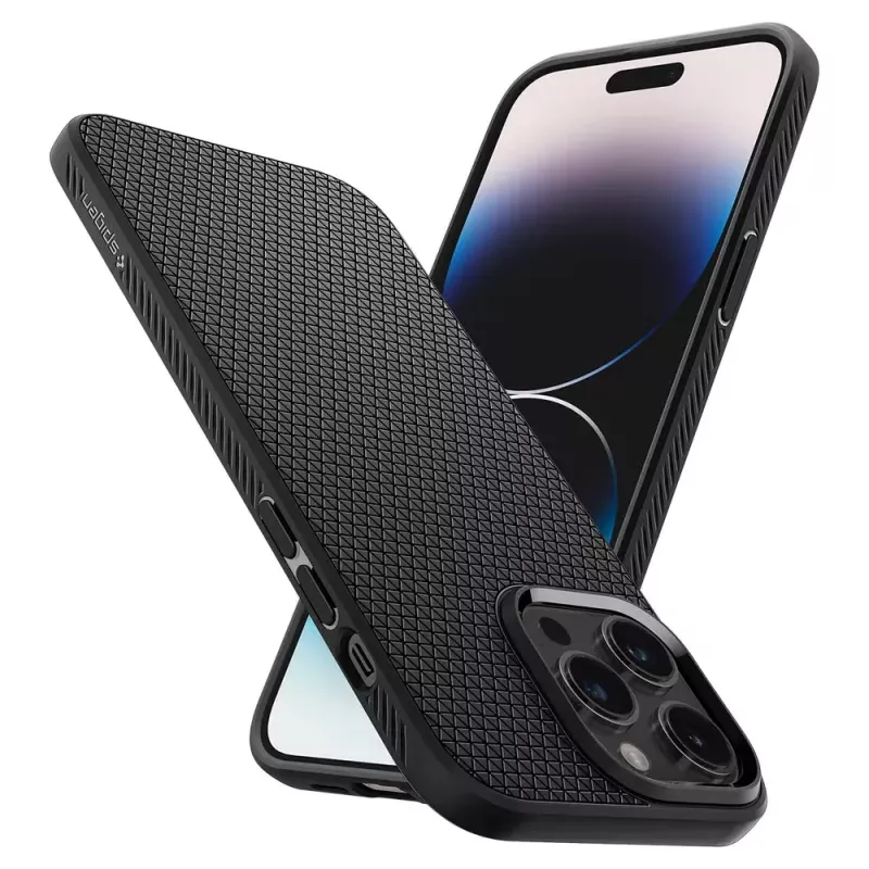 Spigen Liquid Air vāciņš iPhone 14 Pro Max 17 cm Melns