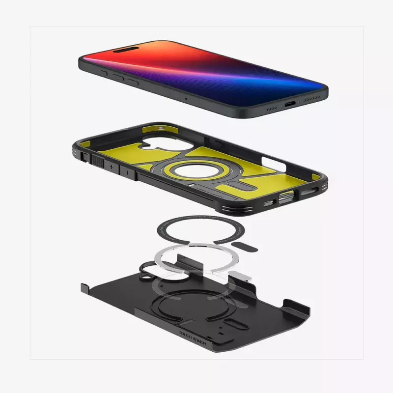 Spigen Tough Armor AI (MagFit) telefona maciņš Melns 15.5 cm