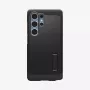 Spigen Tough Armor AI melns vāciņš Galaxy S25 Ultra ar galda statīvu