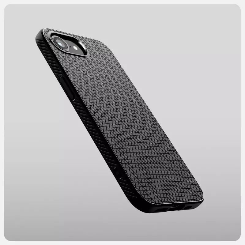 Spigen Liquid Air iPhone 16e Macīgs Melns