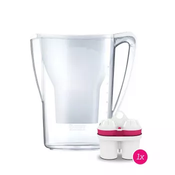 BWT AQUAlizer Home ūdens filtrs krūze — 2,7 L, balta, 1 kasetne