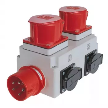 Strāvas sadalītājs Holzmann ALA1_400V 2 AC kontaktligzdas 230-400V