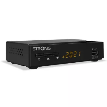 Set-top box STRONG SRT 3030 — kabeļu DVB-C Full HD uztvērējs, 1 uztvērējs, AAC/AC3 audio, 64 MB RAM, melns