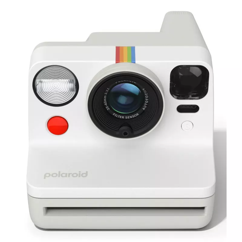 Polaroid Now Gen 3 Baltā tūlītējā kamera ar autofokusu un USB-C uzlādi