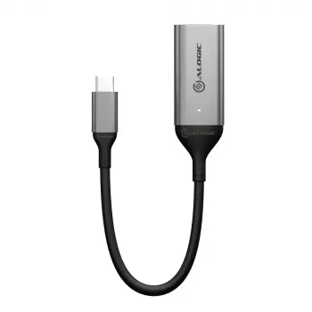 ALOGIC 15cm Ultra USB-C vīrišķais uz DP sievišķo adapteris 4K 60Hz