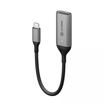 ALOGIC 15cm Ultra USB-C vīrišķais uz DP sievišķo adapteris 4K 60Hz