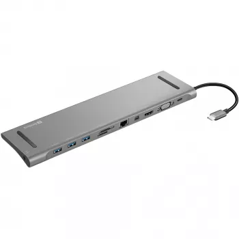 SANDBERG USB-C Dokstacija ar HDMI, DP, VGA, SD, USB, USB-C