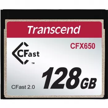 Transcend CFX650 CFast 2.0 128GB karte, nolasīšana līdz 510MB/s, MLC