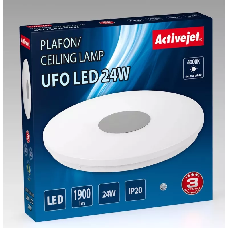 Modern LED griestu plafons Activejet UFO LED 24W