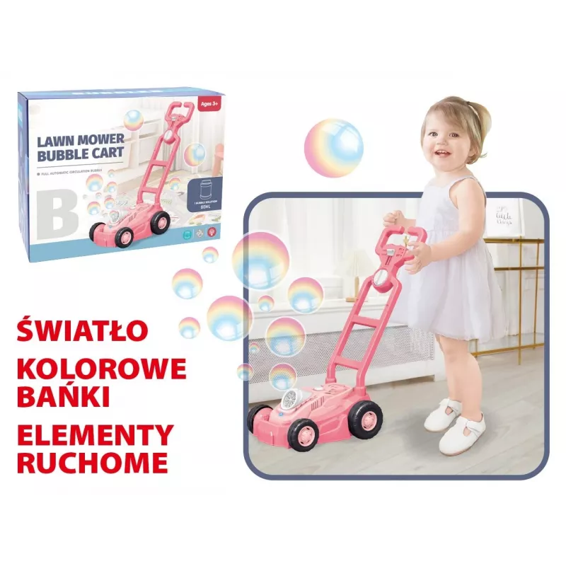 Burbuļu pļāvējs rozā