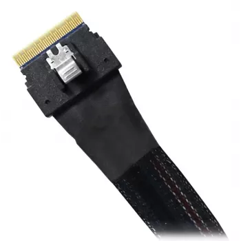 ICY DOCK SlimSAS 8i SFF-8654 uz 2x SlimSAS 4i SFF-8654 kabelis - 0,5 m