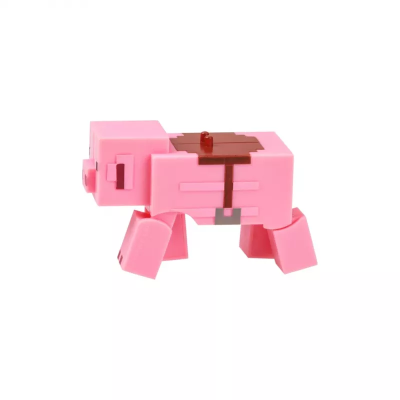 Minecraft S2 3D Uztināma Rotaļlieta - Bēbja Zombijs un Cūka