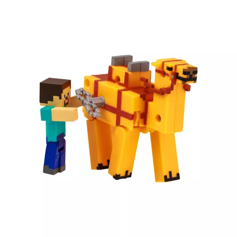 Minecraft S2 3D Uzpūšamā Rotaļlieta - Stīvs un Kamielis