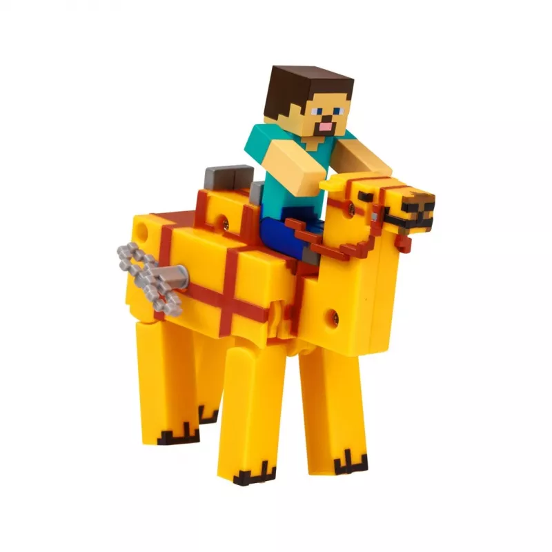 Minecraft S2 3D Uzpūšamā Rotaļlieta - Stīvs un Kamielis