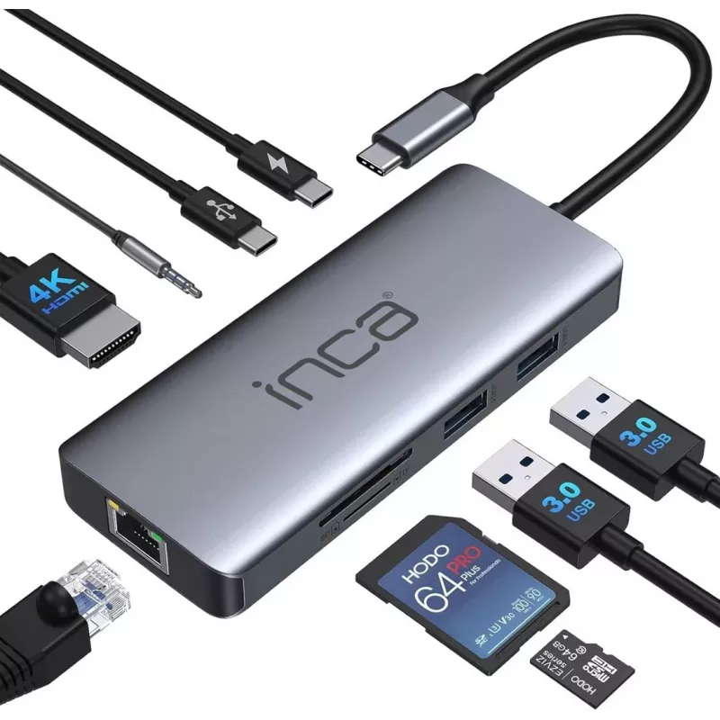 INCA Adapter ITPC-10TX USB-C 9-in-1