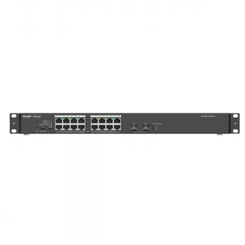 Reyee 16 portu 1000Mbps + 2 Gigabit SFP porti, 16 porti ar PoE/PoE+ - Slēdzis - 1 Gbps