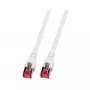 EFB-Elektronik RJ45 savienojuma kabelis Cat.6 S/FTP LSZH Balts 15m