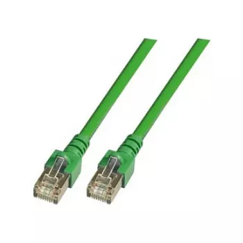 EFB-Elektronik RJ45 savienojuma kabelis Cat.5e SF/UTP PVC CCA Zaļš 15m
