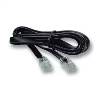 EFB-Elektronik modulārais kabelis melns, 2 x RJ10 (4/4) spraudnis, 1:1, 0,5 m