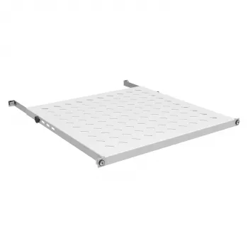 Fiksēts plaukts 19 inch 0,5U EFB Elektronik, dziļums 350–450 mm, slodze 70 kg, RAL7035