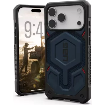 UAG Urban Armor Gear Monarch Pro MagSafe Macītis | Apple iPhone 17 Pro Max | kevlar mallard (Zils) | 114514113955