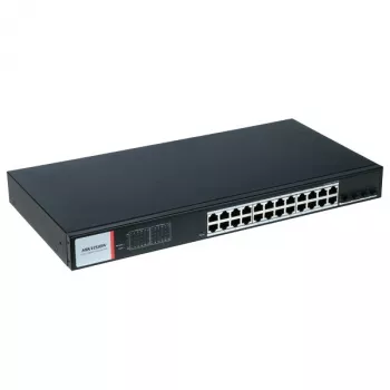Hikvision DS-3T1528HP-SI-24P4F pārvaldāms industriālais PoE slēdzis