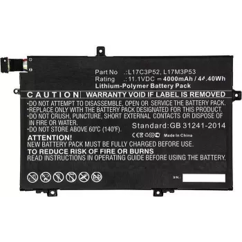 CoreParts 01AV463-CP klēpjdatora akumulators 44Wh Li-ion 11.1V 4000mAh melns