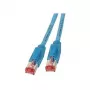 EFB-Elektronik RJ45 Patch kabelis Cat.6A S/FTP LSZH Draka UC900 TM21 Zils 40m