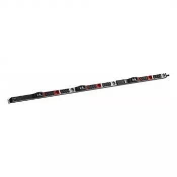 Strāvas sadales bloks Bachmann BN ESSENTIAL Metered ar 24×IEC C13, 6×CEE 7/3, 6×LS, 3,0 m CEE 32/5p kabeli