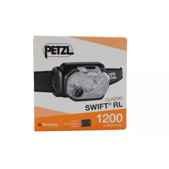 Petzl E095BD00 SWIFT® RL CLASSIC galvas lampa melna