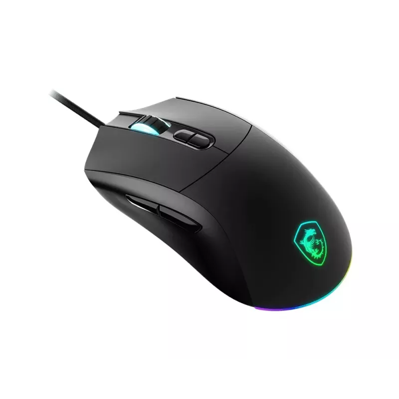 MSI Forge GM320 Gaming pele, melna, USB, optiskā