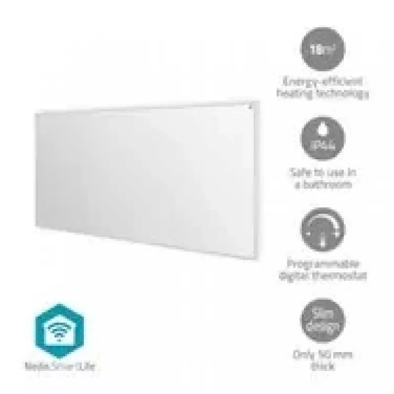 Nedis SmartLife HTIP700WTW infrasarkanais sildīšanas panelis, 700 W, balts