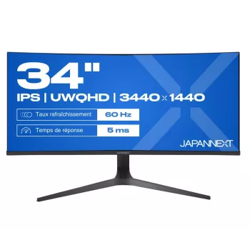 JAPANNEXT JN-IPS340UWQHD60C-C65W-HS-W izliekts UWQHD monitors