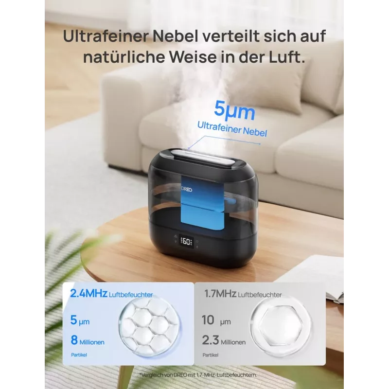 Dreo 420S gaisa mitrinātājs 4L, 36h, 420 - Smart