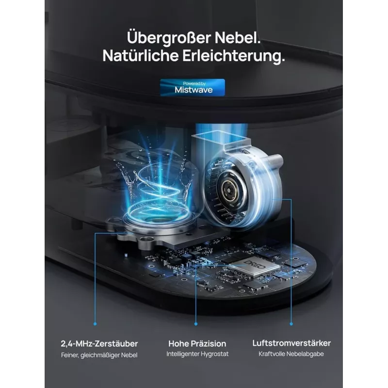 Dreo gaisa mitrinātājs 813S, 6L, 48h, Smart