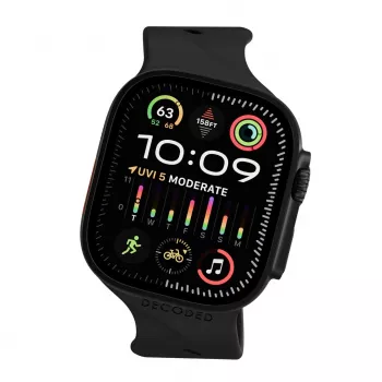 Decoded Silicone Ares Splice Siksniņa - Silikona siksniņa Apple Watch 44/46/49 mm (melna)