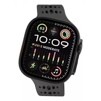 Decoded Silicone Ares O Siksniņa Apple Watch 44/46/49 mm (melna)