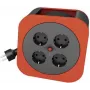 REV Cable box S - Verlängerungsrolle - Wechselstrom 230 V - 3000 Watt - Ausgangsanschlüsse: 4 (4 x Spannung) - 10,0m - Rot (0010012600)