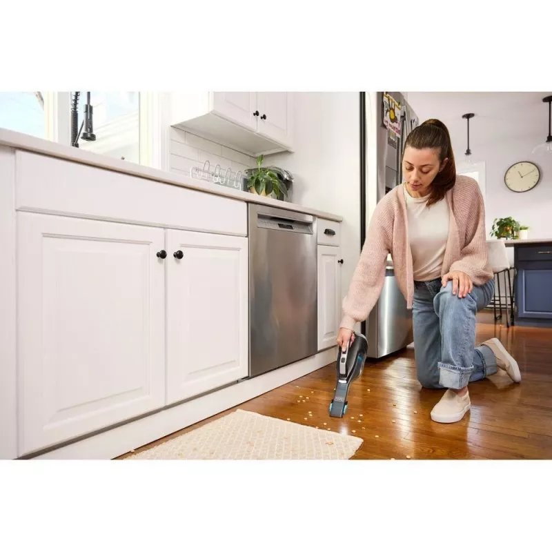 Black & Decker DVD320B rokas putekļsūcējs Melns, Sudrabs, Tirkīzs Bezmaiss