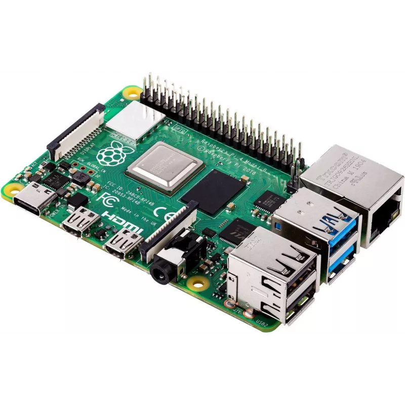 Raspberry Pi 4B 8GB plate — 1.5 GHz, USB 3.0, Micro-HDMI, Bluetooth, WiFi