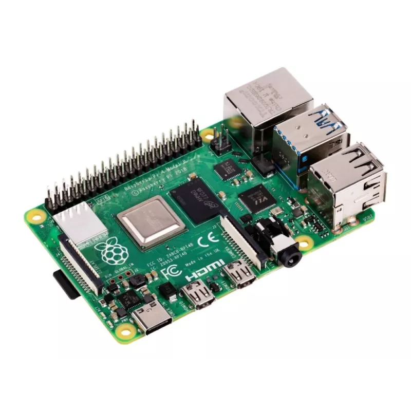 Raspberry Pi 4B 8GB plate — 1.5 GHz, USB 3.0, Micro-HDMI, Bluetooth, WiFi