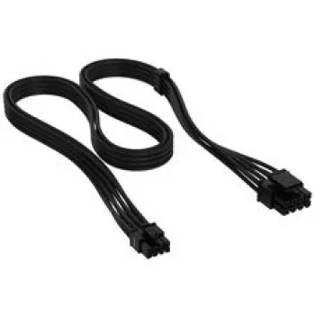 Corsair Premium Sleeved 8-Pin ATX kabelis, Type-5 barošanas blokiem - melns