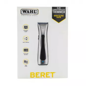 Profesionāls matu griezējs Wahl 08841-66 ProLithium Beret sudrabs/melns